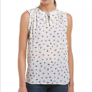 Your Story Stitchfix Sailboat Nautical Ruffle Tank